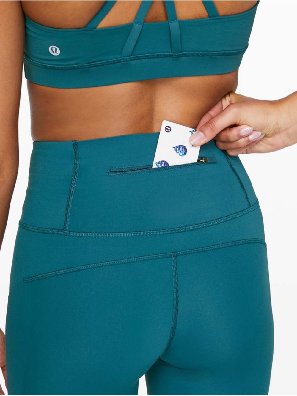 Lululemon Speed Limit Crop 23" Leggings Pants Size 6 Bermuda Teal
